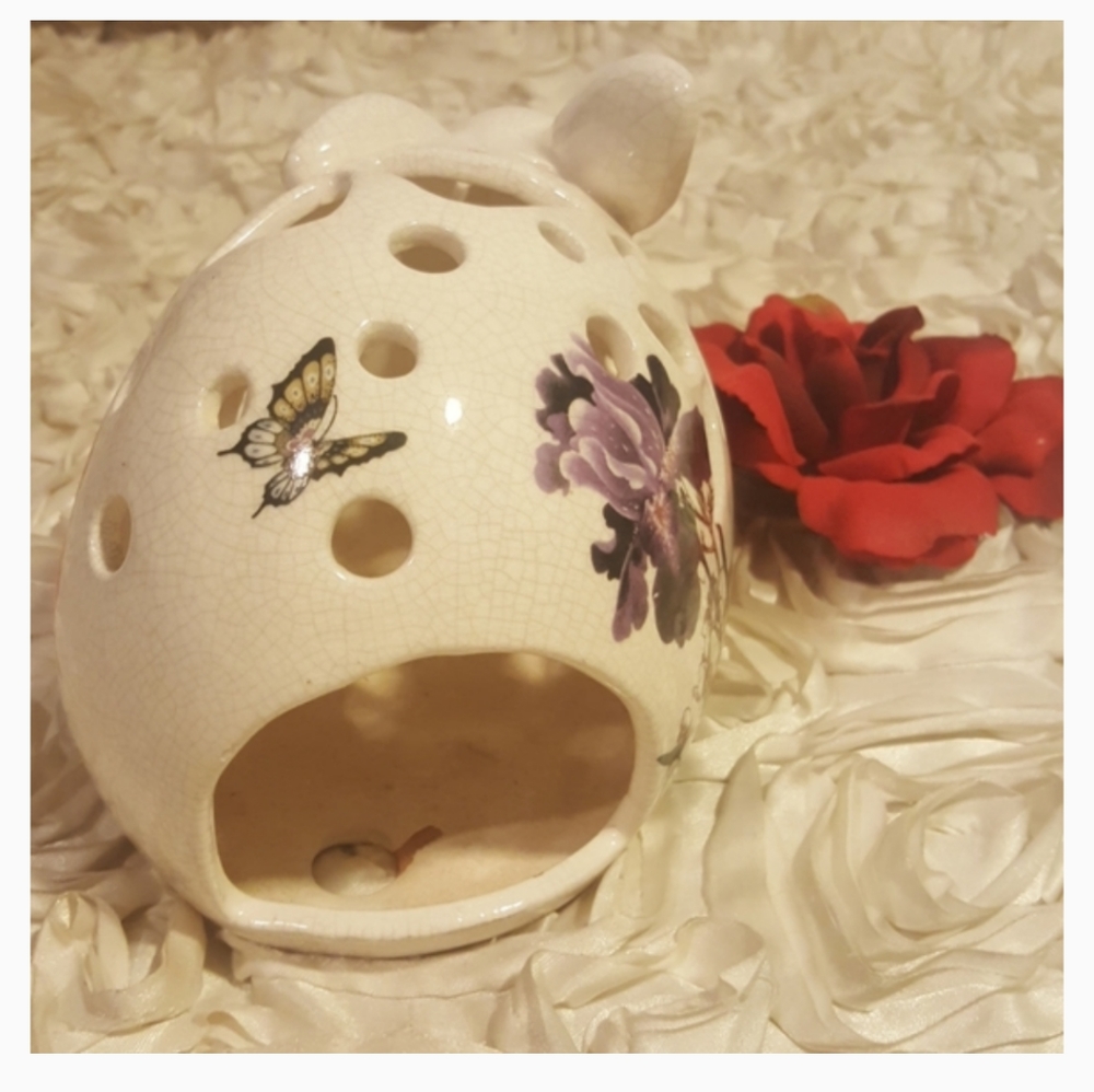 Tea Light Holder Rabbit Decor - Ceramic - Picture 4 of 9